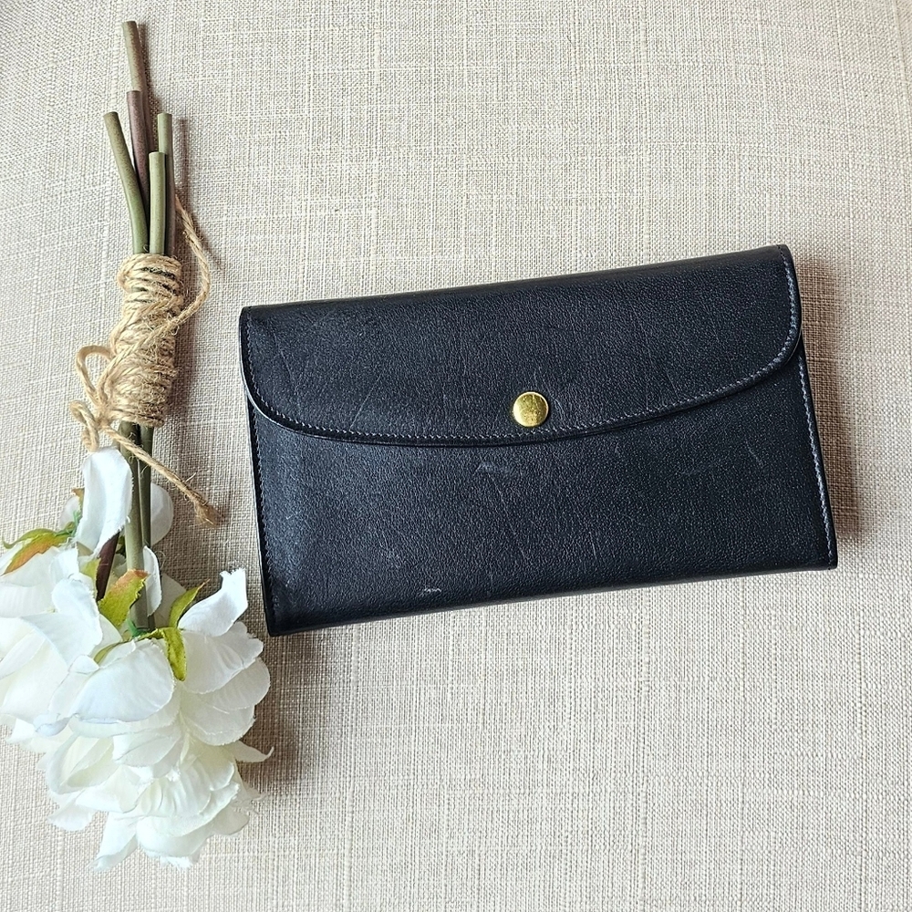 Vintage Coach 70s-80s Water Buffalo Combonation Checkbook Wallet # 4859